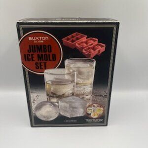 NEW Buxton Jumbo Ice Mold‎ Set Cubes And Spheres
